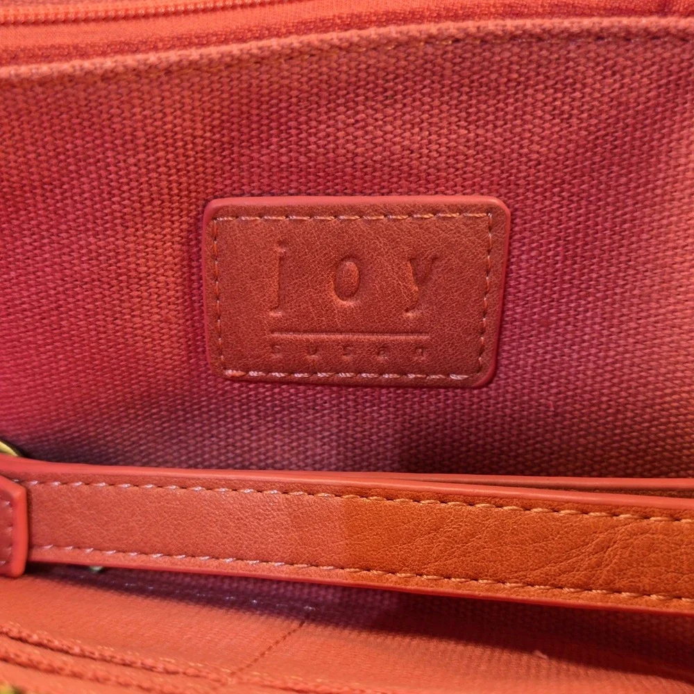 Joy Susan Coral Pink Vegan Leather Zip Around Wristlet Wallet Clutch